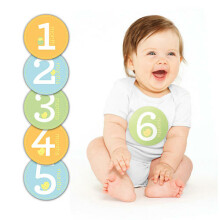 Pearhead Baby Milestone Stickers  Art.60032 Uzlīmes no 1 līdz 12 mēnešiem