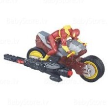 Hasbro Art.B5759 Spider Man Blast-n-Go Varoņa figūra uz motocikla ar blasteru