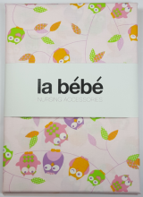 La Bebe™ Set 100x140/40x60 Art.49693 Owl Pink