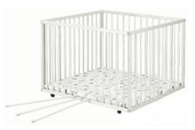 Klups Kojec  II White playpen with mattress