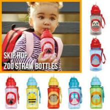SkipHop Zoo Straw Bottle 2895 Детский поильник 350 мл.