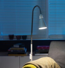 IKEA Art.201.168.01 KVART Светильник напольный/для чтения, серебристый