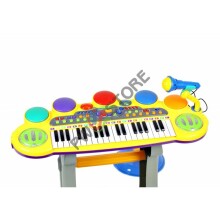 PW Toys Keyboard Art.IW677 Музыкальная установка орган- синтезатор, с микрофоном и стульчиком