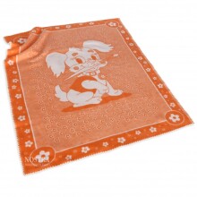 Erškėtuogių oranžinė Art.89455 Aukštos kokybės vaikiška medvilninė antklodė (antklodė) 100x140 cm