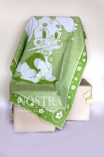 Rosehip Green Art.89454 Aukštos kokybės vaikiška medvilninė antklodė (antklodė) 100x140 cm