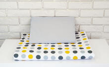 La bebe™ Cotton Borders Set 8 Art.91818 Dots/yellow 8 parts bedding
